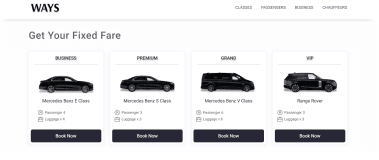 Ways Cars – Chauffeur Booking